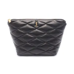サンローランパリ SAINT LAURENT PARIS ポーチ サド コスメバッグ 8344811EL071000 ブラック ラムスキン（羊革） クラッチバッグ レディース 新品のサムネイル