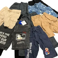 子供服 パンツ ジーンズ ズボン スヌーピー ミッキー アンパンマン 100〜120サイズ 9点 まとめ売り 【C456】