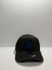 Newera ロサンゼルスドジャース ウォッシュ 9forty A-FRAME スナップバックキャップ ブラックカラー
