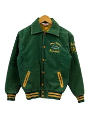 RENNOC (レノック) 古着 80s 90s コーデュロイジャケット スタジャン 裏地キルティング 刺繍入り USA製 32-34 XS グリーン メンズ/078