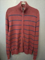 トミーヒルフィガー ニット ジップアップ