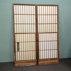 葦戸 夏戸 簾戸 建具 2枚セット（送料込み）昭和レトロ アンティーク