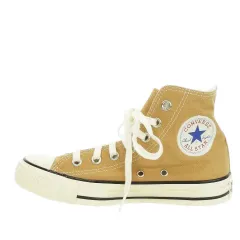 コンバース CONVERSE ALL STAR ハイカットスニーカー レースアップ キャンバス ロゴ 23.5cm 茶 キャメル 1SC440 /MN6 ■GY19