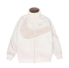 ナイキ ビッグ スウッシュ フルジップアップ フリース ボア ジャケット ライトピンク