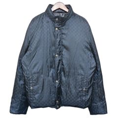 GUCCI GG柄 リバーシブル ダウンジャケット 46 ブラック ナイロン 
