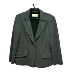  CARVEN Noble カルヴェン テーラードジャケット グリーン 大人上品 ショート丈【Z1746】のサムネイル