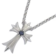 (ラスト1点) AL0.272ct/クロスモチーフ･アレキサンドライトネックレス･ペンダント･カラーチェンジ/K18WG/750-12g/ホワイトゴールド【♂】【S】【メンズ】★■596902【中古】