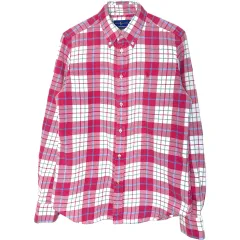 S ポロラルフローレン レディース 刺繍 ロゴ フランネル コットン シャツ