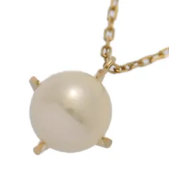 (ラスト1点) 4℃ヨンドシー 6月 誕生石 1P･アコヤ真珠/Japan Pearl/養殖真珠･真珠（パール）ネックレス･ペンダント/K18YG/750-2.2g【♀】【S】【レディース】★■597405【中古】