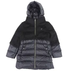 【本物保証】 希少 レア 超美品 ヘルノ HERNO ダウンコート PI0122G 12017 9300 10A レディース ダウンジャケット ナイロン 黒