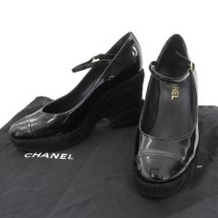 CHANEL パテントレザー ストラップシューズ CHANEL パテントレザー ストラップシューズ - メルカリ