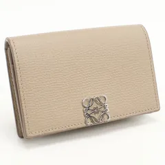 LOEWE ロエベ ビジネスカードホルダー アナグラム C821M97X08 名刺入れ カーフ【中古】 レディース