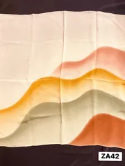 【風呂敷】縮緬　ちりめん　正絹　灰色　山　66cm×66cm 和小物　着物　和装　ZA42