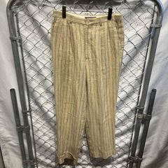 issey miyake 筆タグ 本人期 グレー ワイドパンツ リネン 80s 美品】issey miyake 80's 筆タグ リネンパンツ 生成り - メルカリ