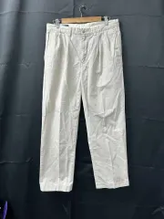 ポロ ラルフローレン プリーツ コットン パンツ アイボリー 33/34