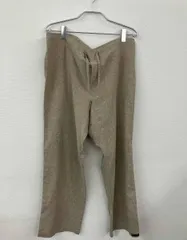 prAna プラナ ロングパンツ メンズ L ベージュ USA製 リネンパンツ イージーパンツ ヴィンテージ 