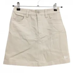 【新品】ニューエラ スカート ベージュ ストレッチ 後ろウエストゴム レディース SMALL ゴルフウェア New Era