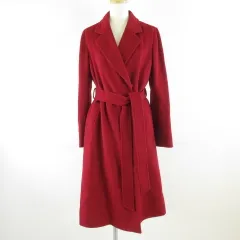 セシルマクビー CECIL McBEE ロングコート 長袖 赤 M *T581