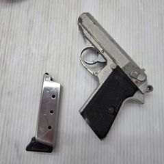 動作品 ワルサーPPK/S シルバーガスガン＆ 本革ホルスター 007 ドイツ軍 動作品 ワルサーPPK/S シルバーガスガン＆ 本革ホルスター 007 ドイツ