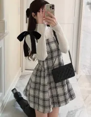 グレイル ツイード ONE PIECE CHECK GRL ゲストルック スナ系 量産型 SNIDEL