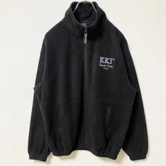 【値引き交渉OK！】古着 used　WEATHERPROOF　長袖フリースジャケット　フルジップアウター　ワンポイント刺繍　黒　ブラック　Sサイズ