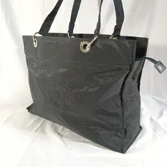 【訳あり】マリークワント トートバッグ 黒 ナイロン デイジー 刺繍 A4収納可 肩掛け MARY QUANT レディース 軽量 通学 通勤 鞄 色褪せあり 格安