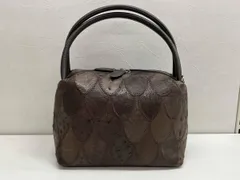 パッチワークバッグ レザー レディース ハンドバッグ ブラウン