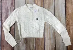 ③INGNI/ケーブルニット/ポロ衿/Mサイズ/新品未使用