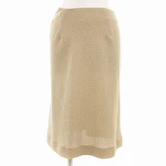 オットー OTTO collection タイトスカート ひざ丈 チェック 9 M ベージュ 黒 ブラック /TN 0820 ■GY31