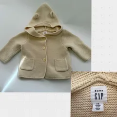 【BABY】美品 beby GAP クマ耳 カーディガン  3～6m