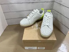 Christian Louboutin ルブタン レザースニーカー スニーカー 白／蛍光グリーン 40,1/2 通年