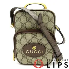 グッチ ネオヴィンテージ ミニショルダーバッグ 658556 GGスプリーム レディース ショルダーバッグ ベージュ  美品 【中