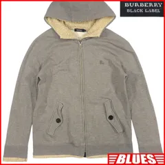 BURBERRY BLACK LABEL 廃盤 バーバリーブラックレーベル スウェット L パーカー フーディー グレー ジャケット_ブルゾン_サイズL一覧←SEULB屋着古← NS664
