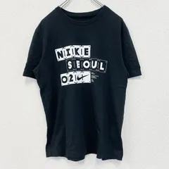 【値引き交渉OK！】古着 used　NIKE AIR JORDAN　ナイキエアジョーダン　半袖プリントTシャツ　スウッシュマーク　黒　Lサイズ