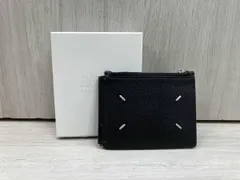 Maison Margela SA1UI0018 二つ折り財布 マネークリップ 4ステッチ ブラック 