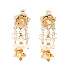 シャネル CHANEL ピアス ココマーク GP（ゴールドメッキ） イヤリング レディース Used A