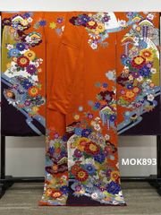 振袖 銀通し カトレア 仮絵羽 未仕立て品 正絹 八掛付き KH177 - メルカリ