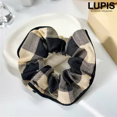 ブロックチェックシュシュ v2995