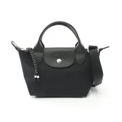ロンシャン Longchamp ハンドバッグ ル プリアージュ エナジー XS L1500HSR001 ブラック キャンバス レザー ル プリアージュ エナジー XS トップハンドルバッグ レディース