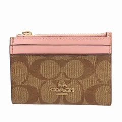 コーチ COACH コインケース 小銭入れ ウォレット シグネチャー キャンバス ゴールド金具 茶 ブラウン /FF 0831 ■GY14