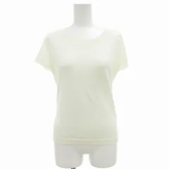 クレージュ courreges ニット カットソー セーター 半袖 38 M 白 ホワイト /SS 1019 ■GY09