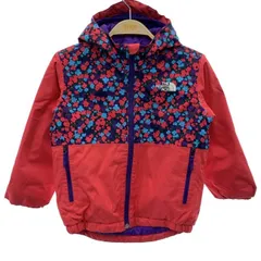 THE NORTH FACE　ナイロンジャンパー　マウンテンパーカー　フード　フルジップ　切替　花柄　無地　アウトドア　キッズ　古着　/5498