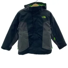 THE NORTH FACE　ナイロンジャンパー　マウンテンジャケット　フード　フルジップ　リバーシブル　ワンポイント　刺しゅう　アウトドア　キッズ　古着　/5498