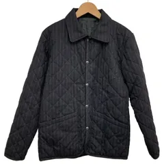 R.NEWBOLD　キルティングジャケット　ウールジャケット　リバーシブル　ストライプ　無地　古着　/0143