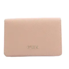 フルラ FURLA 名刺入れ カードケース レザー 本革 ピンク /KW ■GY18