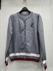 ジェシー ミッキーマウス 刺繍 カーディガン グレー