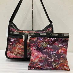 9002　LeSportsac レスポートサック　ショルダーバッグ　クラシックホーボー　グレー　花柄　水彩画風　レディース　軽量　シンプル　カジュアル