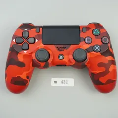 【ｍ431】 PS4 コントローラー DUALSHOCK4 レッドカモフラージュ