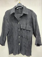 ザラ ブラック シャツ ブラウス 55サイズ