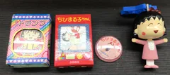 【中古・現状品】ちびまる子ちゃん　グッズ　４点　トランプ２点　バッチ１点　キーホルダー　K-266